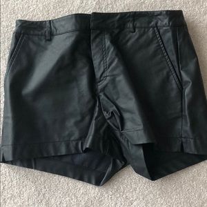 Pleather shorts